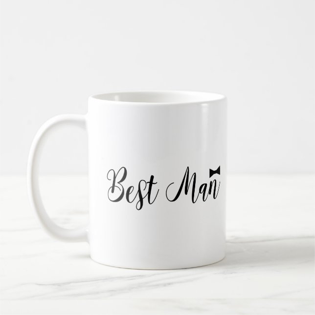 Mug Témoin avec Noeud Papillon Mariage Bachelor (Gauche)