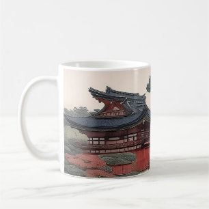 Mug – Tempel am Fluss – Japan Kaffeetasse