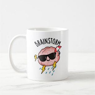 Mug Tempête du cerveau drôle Plume météorologique