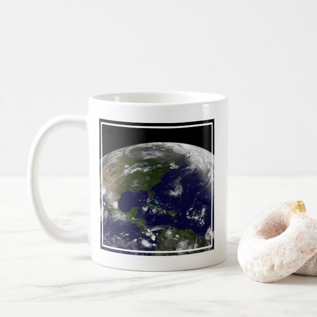 Mug Tempêtes Tropicales Sur La Planète Terre. (Avec donut)