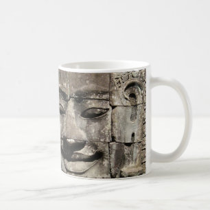 Mug Temple en pierre de Bayon de visage de Khmer…,
