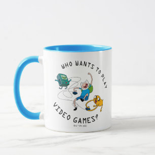 Mug Temps d'aventure Finn & Jake Jouer avec BMO