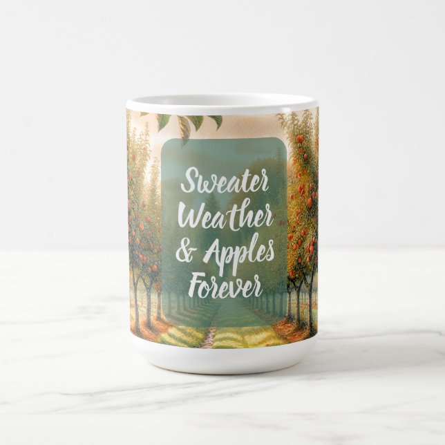 Mug Temps doux et pommes pour toujours | (Centre)