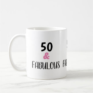 Mug Tendance 50 Et Fabuleux Texte Fête Anniversaire