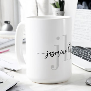 Mug Tendances simples Nom et initiales