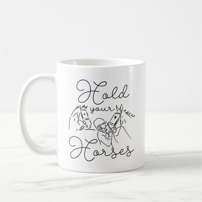 Mug Tenez vos chevaux (Gauche)