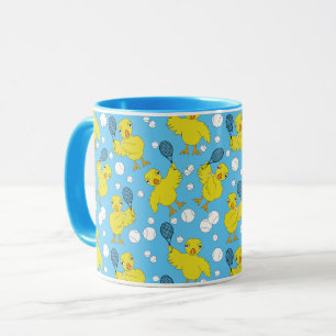 Mug Tennis Chick Motif Musique