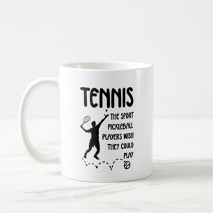 Mug Tennis drôle – Humour Tennis vs Pickleball