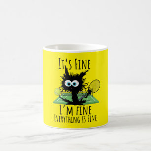 Mug Tennis Je vais bien tout est bien drôle