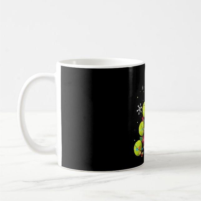 Mug tennis Noël cadeaux d'arbre (Gauche)
