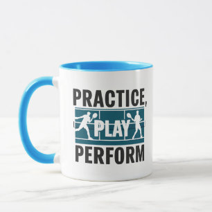 Mug Tennis - Practice play perform