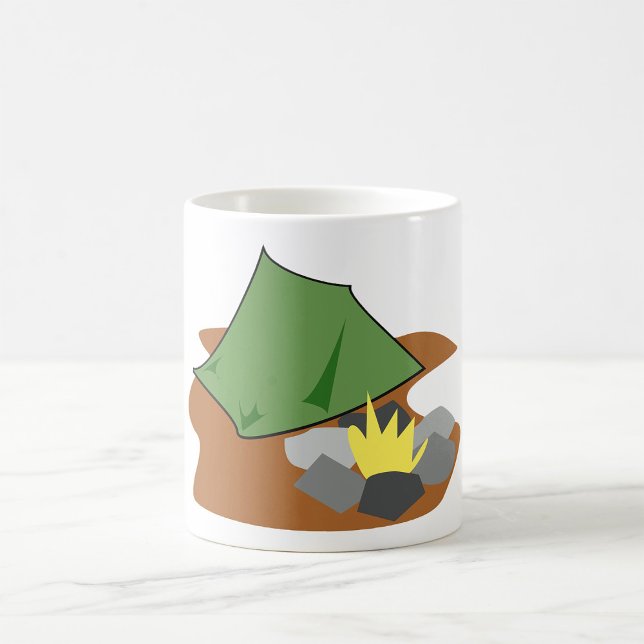 Mug Tente de camping et feu de camp Aventure en plein  (Créateur téléchargé)