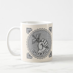 Mug Tenue à la main médecin