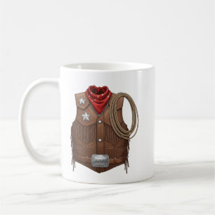 Mug Tenue de Cowboy Occidental Mignon pour Hommes