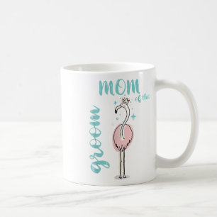 Mug Tenue de flamant rose de la mère du marié, mariage