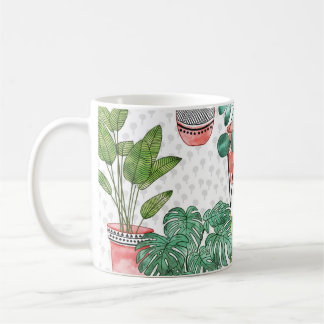Mug Terra Cotta Plante Pots Motif.