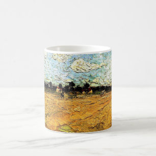 Mug Terrain coulé (les Furrows) par Vincent van Gogh