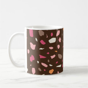 Mug Terrazzo Motif Boho Brown