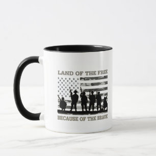 Mug Terre des Libres à cause du courageux patriotique