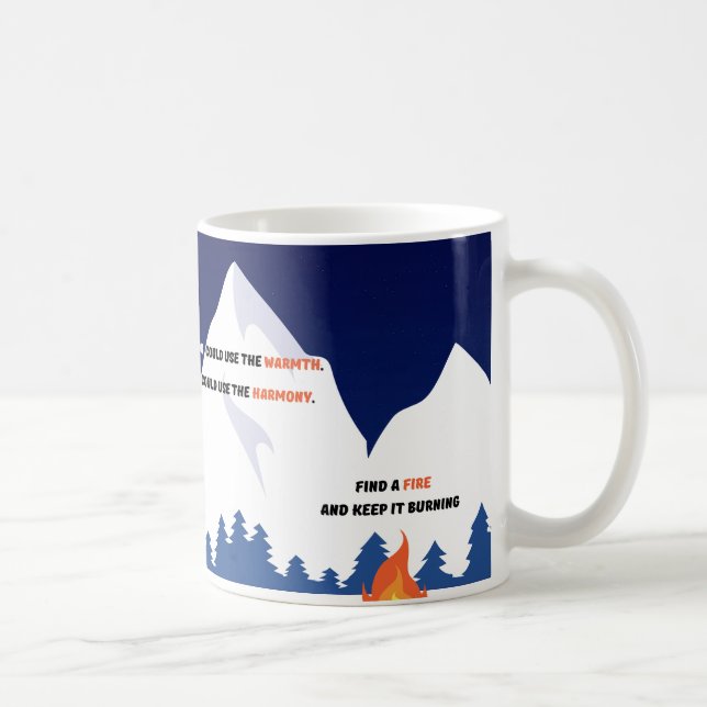 Mug Terre d'hiver - Citation du mannequin de Heather (Droite)