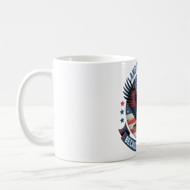Mug Terre du Graphique d'aigle libre (Gauche)