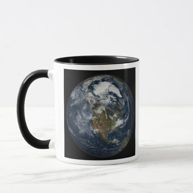 Mug Terre entière montrant l'Amérique du Nord 5 (Gauche)