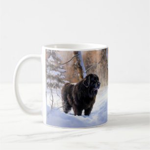 Mug Terre-Neuve Laissons neiger Noël