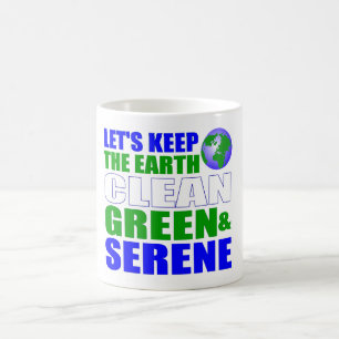Mug terre verte propre