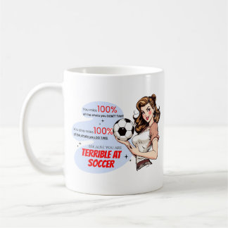 Mug Terrible Soccer Fun Sassy Retro Démotivant