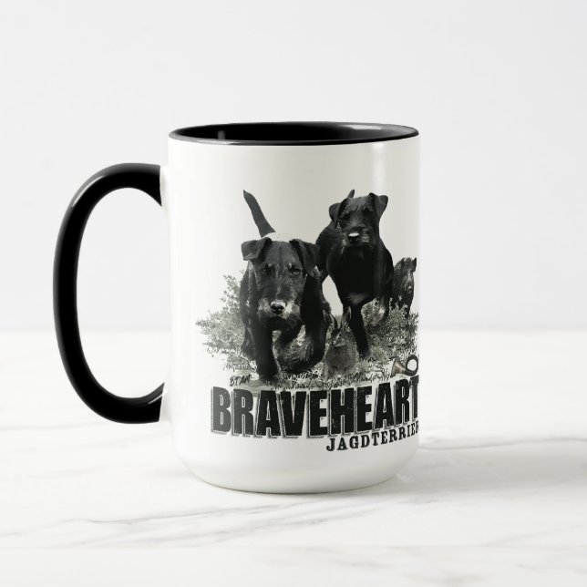Mug Terrier de chasse allemand, Le Jagdterrier, Art (Gauche)