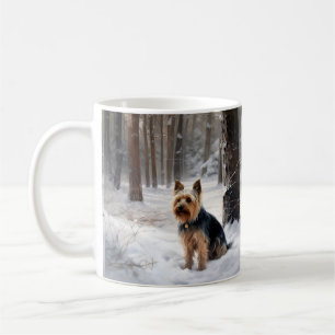 Mug Terrier Soyeux Qu'il neige Noël