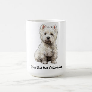 Mug Térrier West Highland White Créez Votre Texte