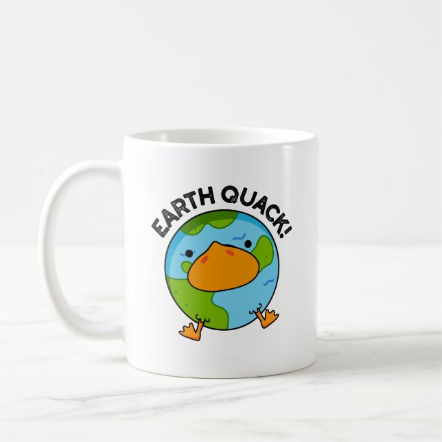 Mug Terthquack Funny Tremblement de terre jeu (Gauche)
