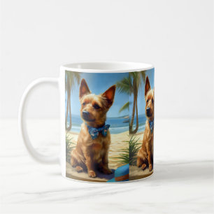 Mug Tervier Australien sur la plage cadeau pour amoure