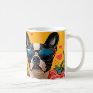 Mug Tervuer Boston avec cœurs roses Saint-Valentin
