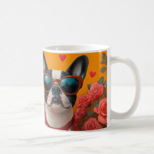 Mug Tervuer Boston avec des roses du cœur pour la Sain