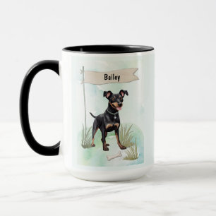 Mug Tervueren Manchester aquarelle personnalisé de chi