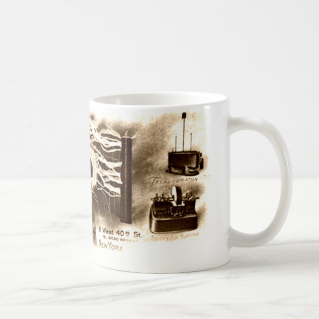 Mug Tesla en-tête vintage (Droite)