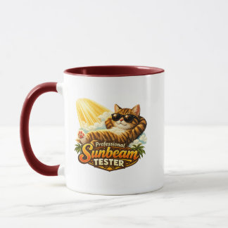 Mug Testeur de rayon de soleil professionnel Chat drôl
