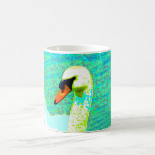 Mug Tête de cygne blanche majestueuse