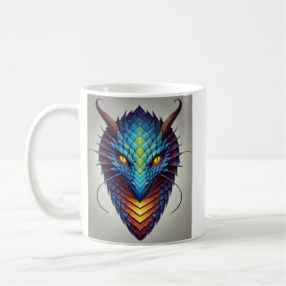Mug Tête de dragon bleu