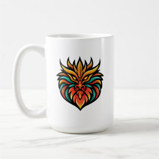Mug Tête de dragon oriental - Design d'art intense