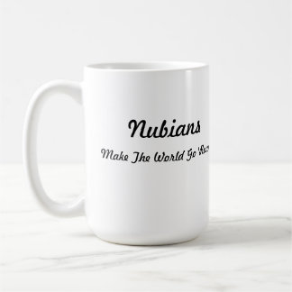 Mug Tête de Nubian au coeur
