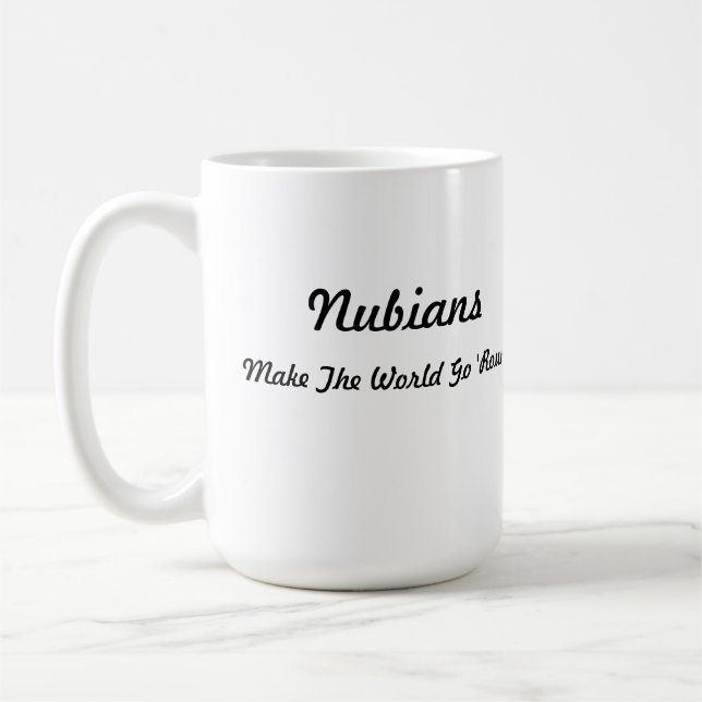 Mug Tête de Nubian au coeur (Gauche)