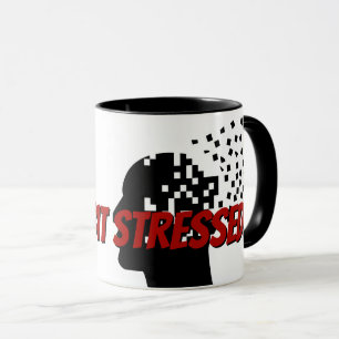 Mug Tête et citation de contrainte Silhouette