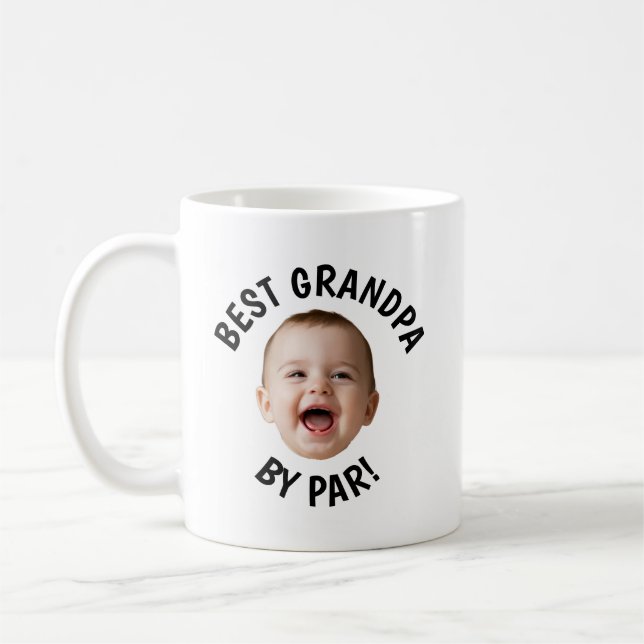 Mug Tête personnalisée Meilleur Grand-Père par Par  (Gauche)