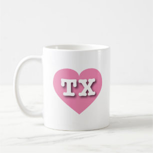 Mug Texas Pink Heart - J'aime TX