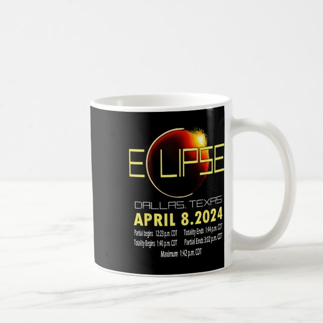 Mug Texas Solar Eclipse 2024 Solar Eclipse Funny Texas (Droite)