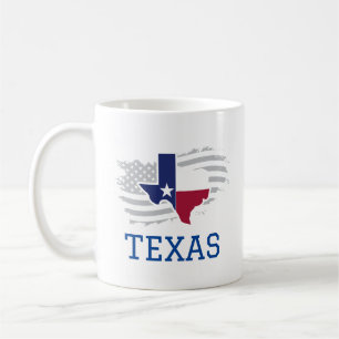 Mug Texas State Map USA Patriotic Texan