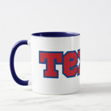 Texas State Pride Personnalisé café à deux tons
